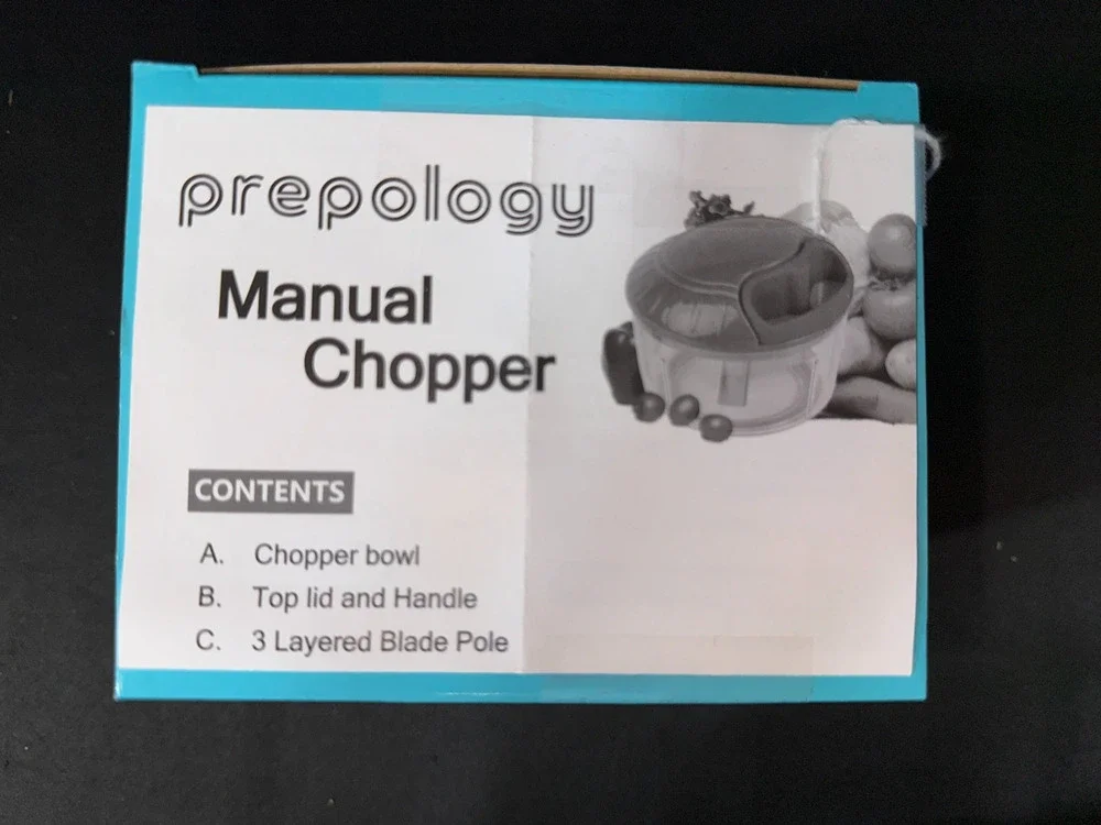 Prepology Manuel Food Chopper Pull Cord Vegetable garlic Onion
